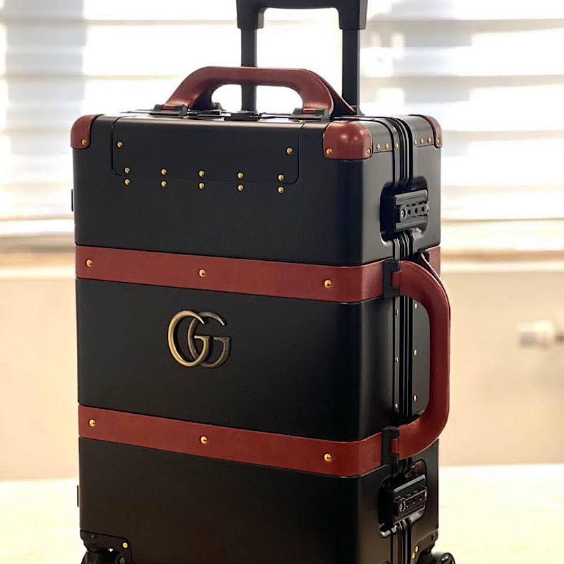 Valise Cabine Gucci en métallique bordure cuir à 500.000