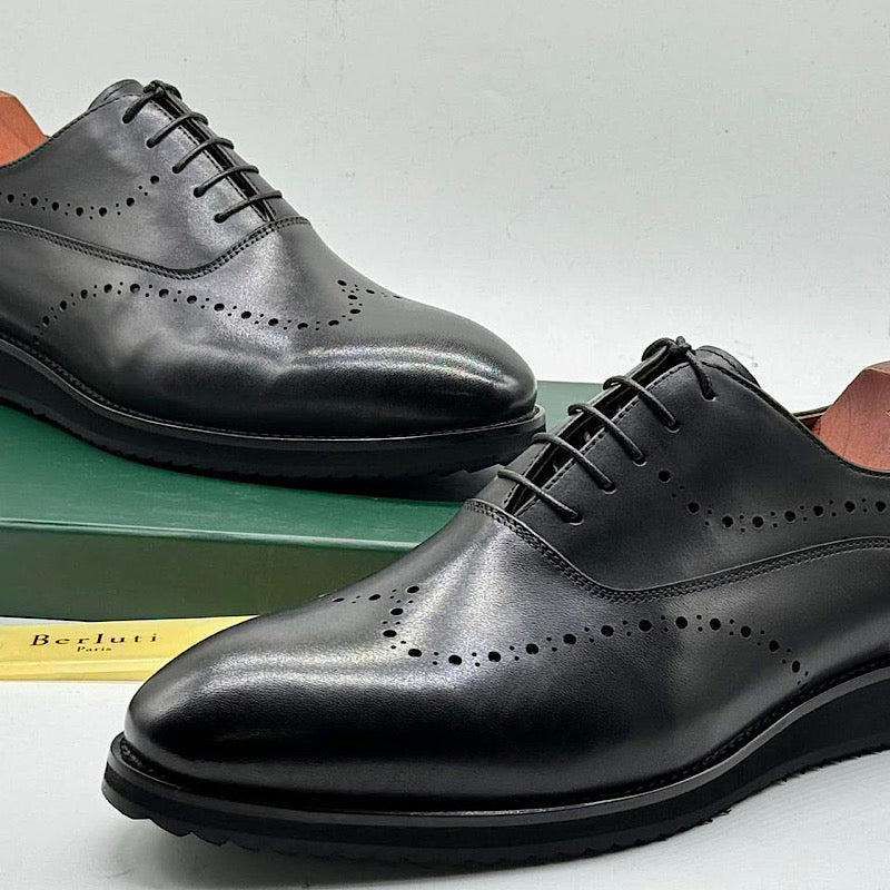 Soulier En Cuir A Lacets