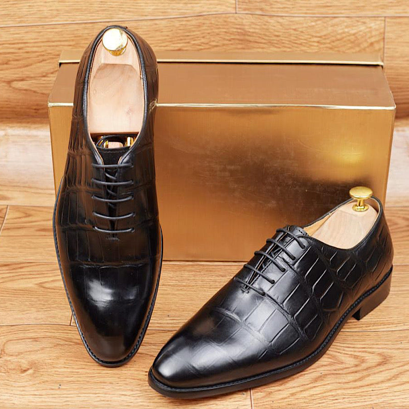 Soulier En Cuir A Lacets