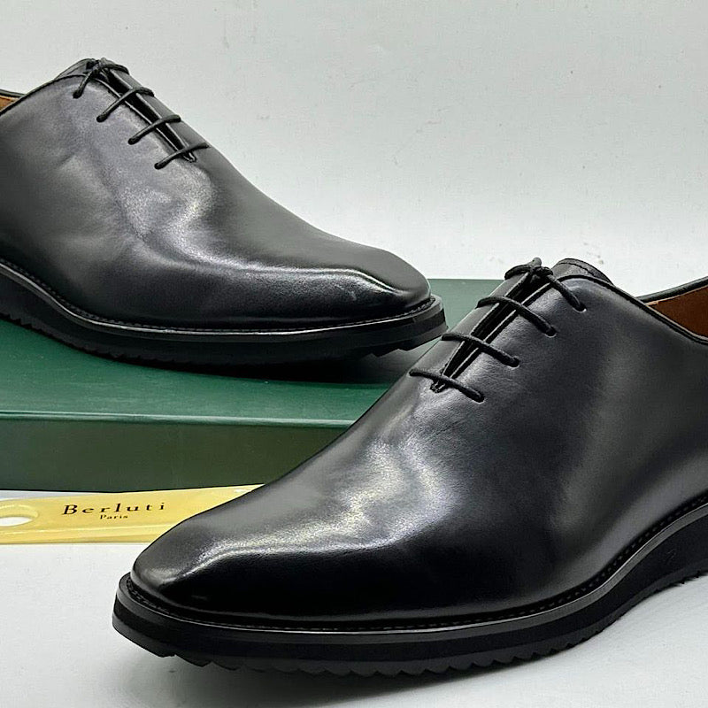 Soulier En Cuir A Lacets