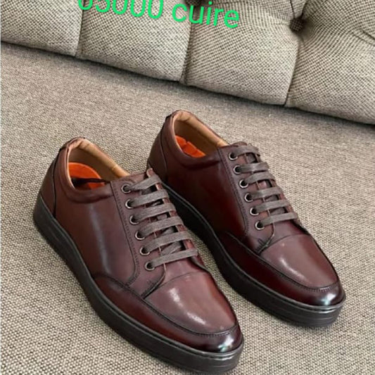Soulier En Cuir A Lacets