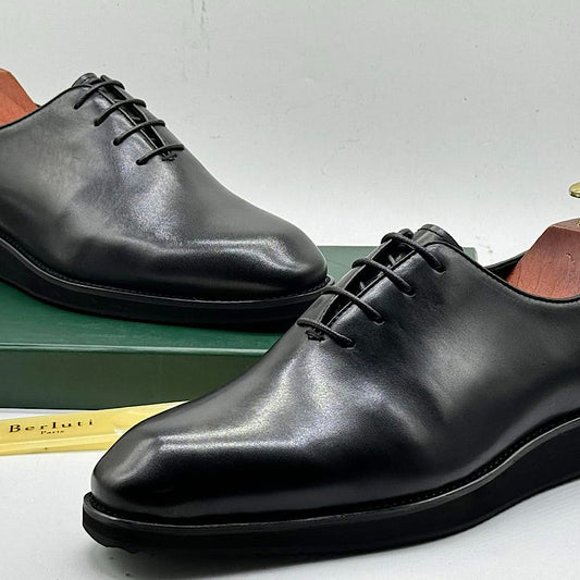 Soulier En Cuir A Lacets