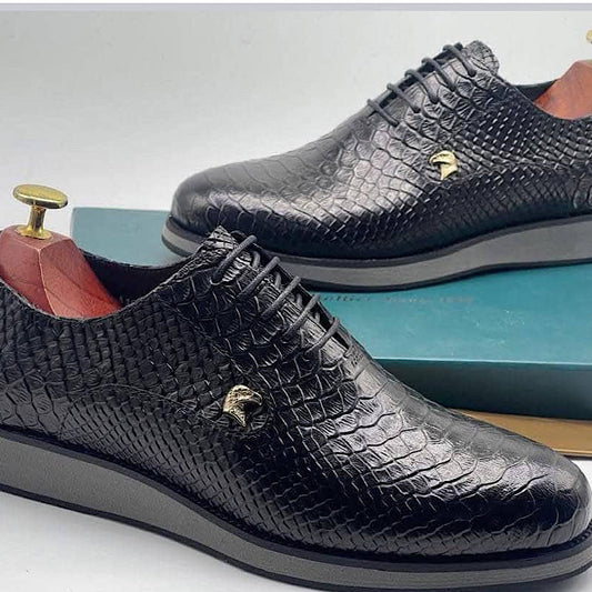 Soulier En Cuir Noir
