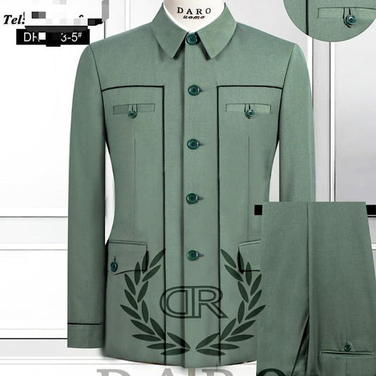 Costume Pour Homme vert