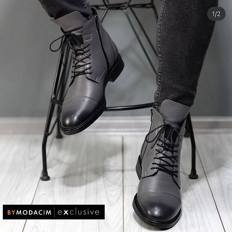 Soulier En Cuir A Lacets