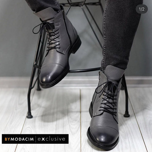 Soulier En Cuir A Lacets