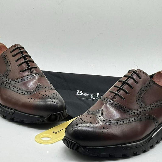Soulier En Cuir A Lacets