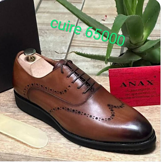 Soulier En Cuir A Lacets