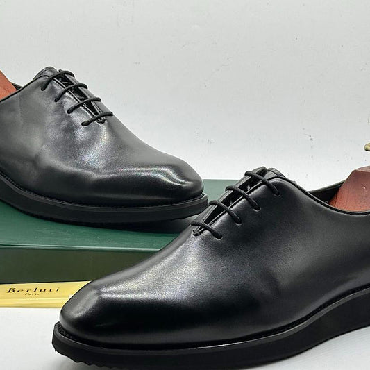 Soulier En Cuir A Lacets