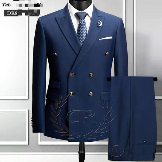 Ensemble Veste Pour Homme Costume bleu