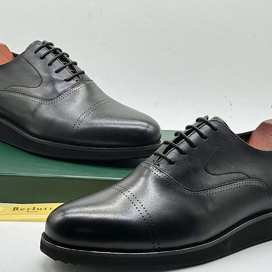 Soulier En Cuir A Lacets