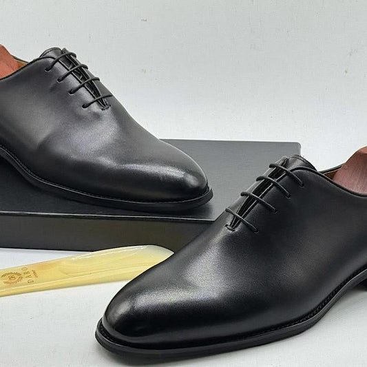 Soulier En Cuir A Lacets