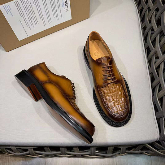 Soulier En Cuir A Lacets
