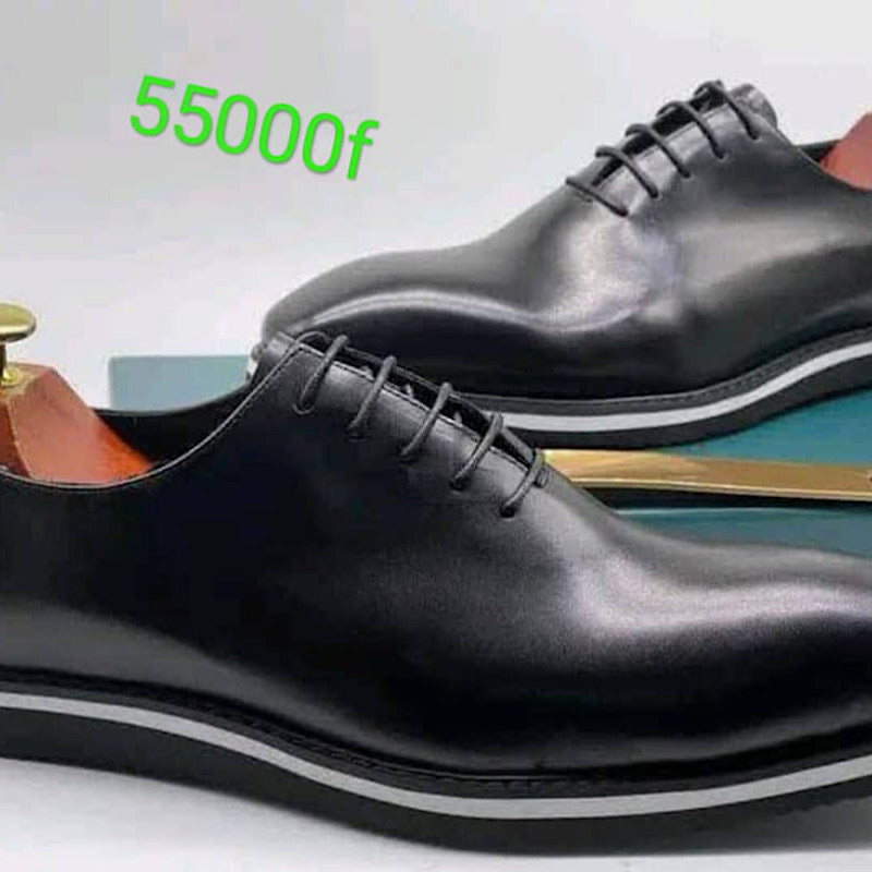 Soulier En Cuir Noir