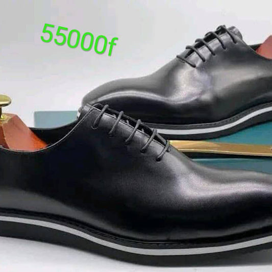Soulier En Cuir Noir
