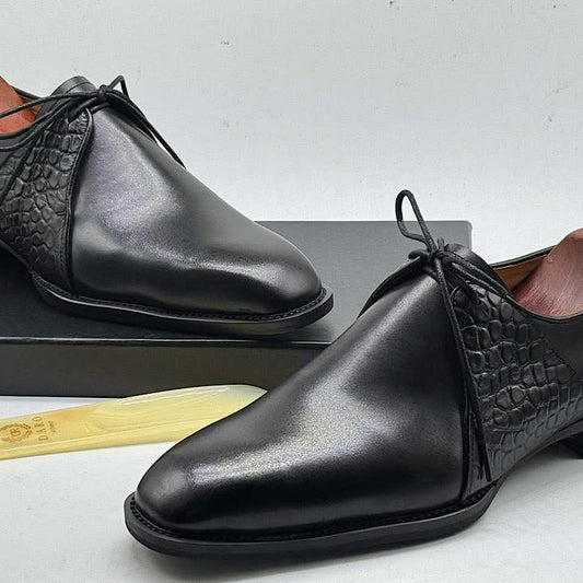 Soulier En Cuir A Lacets