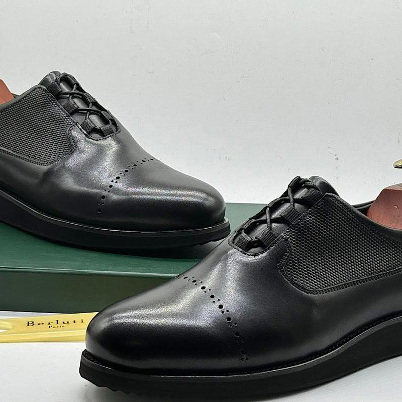 Soulier En Cuir A Lacets