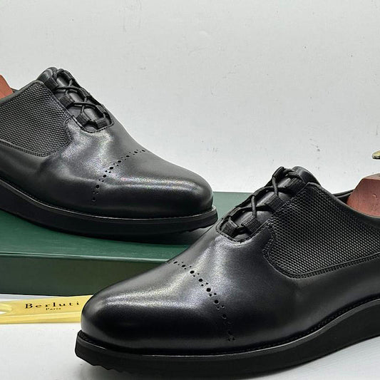 Soulier En Cuir A Lacets