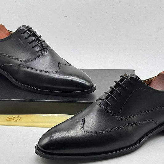 Soulier En Cuir A Lacets