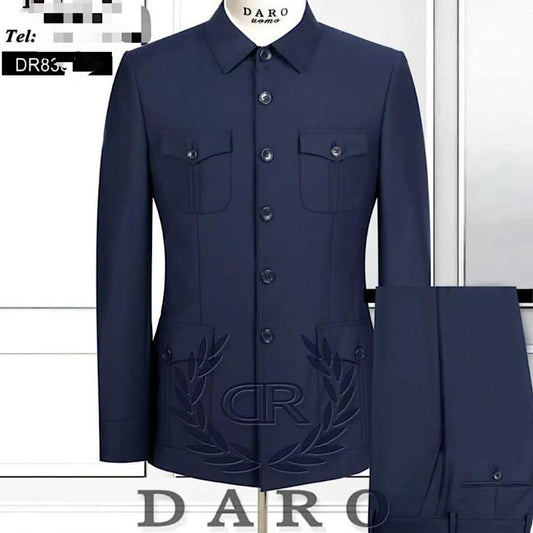 Costume Pour Homme Bleu