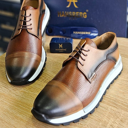 Soulier En Cuir A Lacets