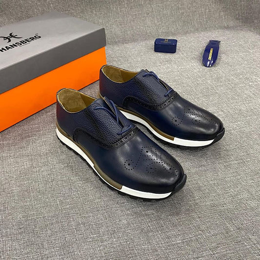 Soulier En Cuir A Lacets