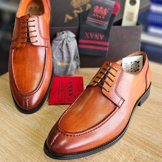Soulier En Cuir A Lacets