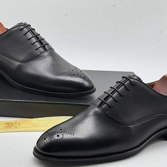 Soulier En Cuir A Lacets