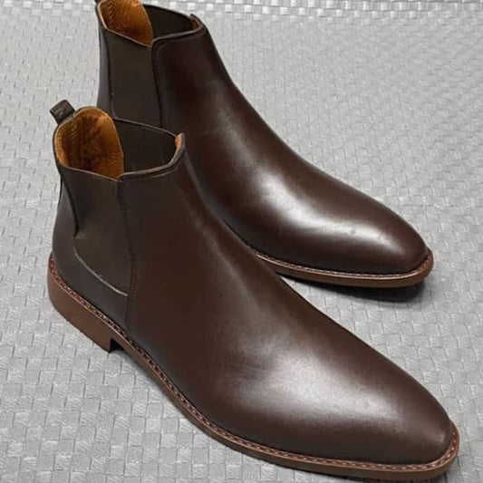 Soulier Bottes En Cuir Pour Homme
