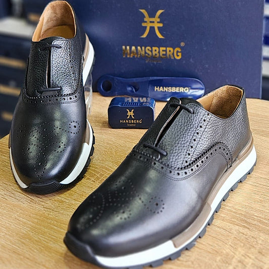Soulier En Cuir A Lacets