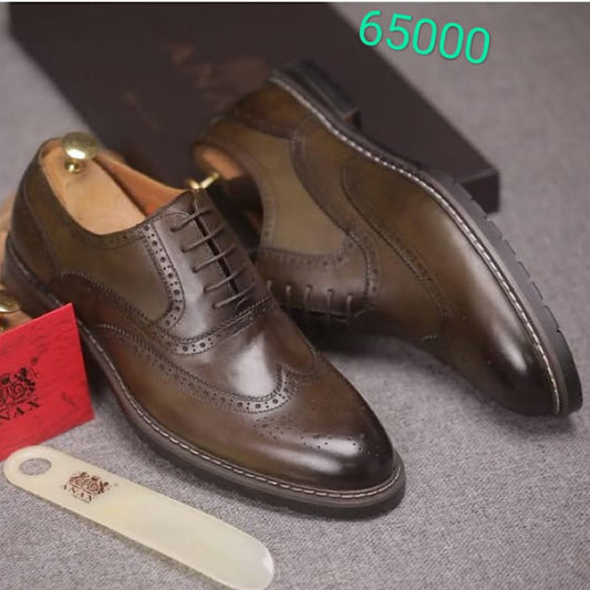 Soulier En Cuir A Lacets