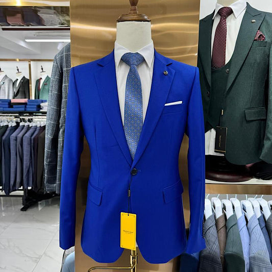 Veste Pour Homme Costume Bleu