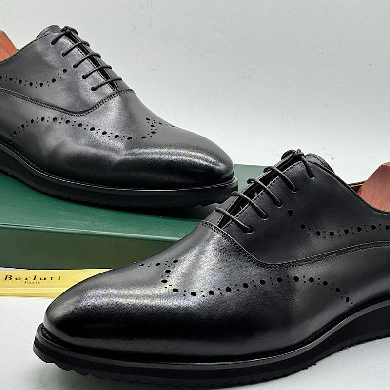 Soulier En Cuir A Lacets