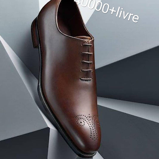 Soulier En Cuir A Lacets