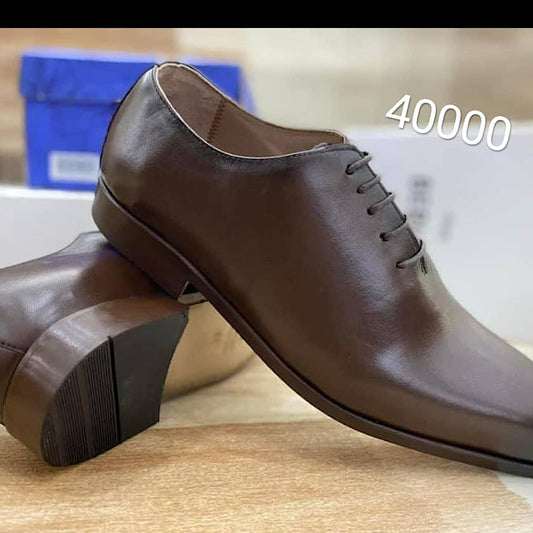 Soulier En Cuir A Lacets