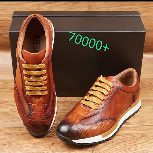 Soulier En Cuir A Lacets 70000