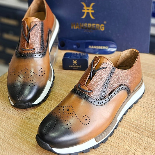 Soulier En Cuir A Lacets