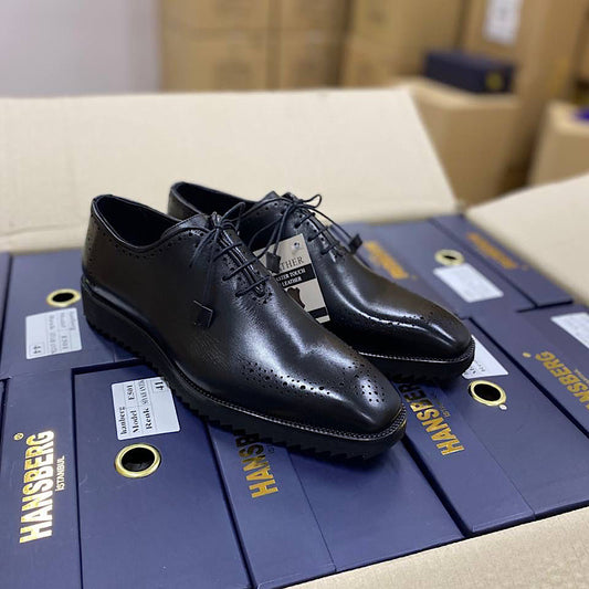 Soulier En Cuir A Lacets