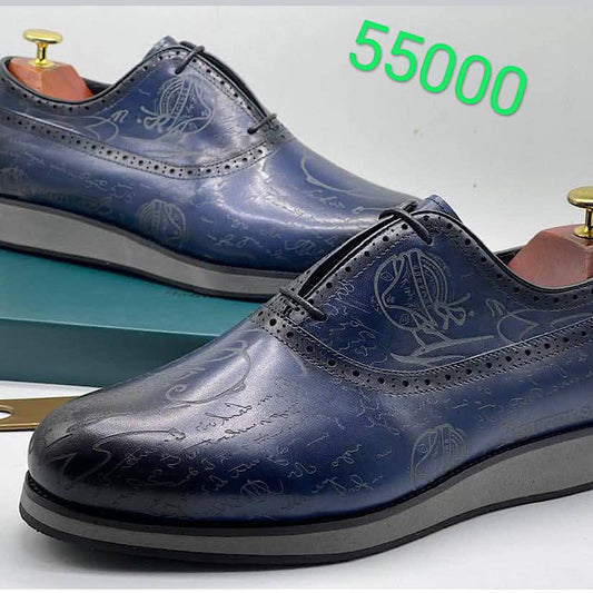 Soulier En cuir Bleu