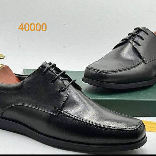 Soulier En Cuir A Lacets