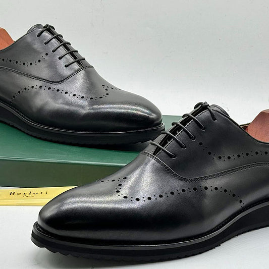 Soulier En Cuir A Lacets