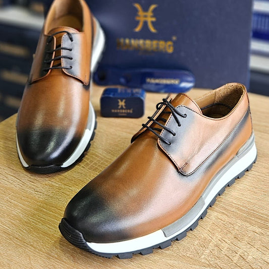 Soulier En Cuir A Lacets