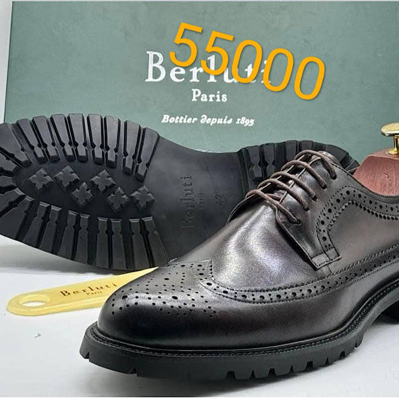 Soulier En Cuir A Lacets