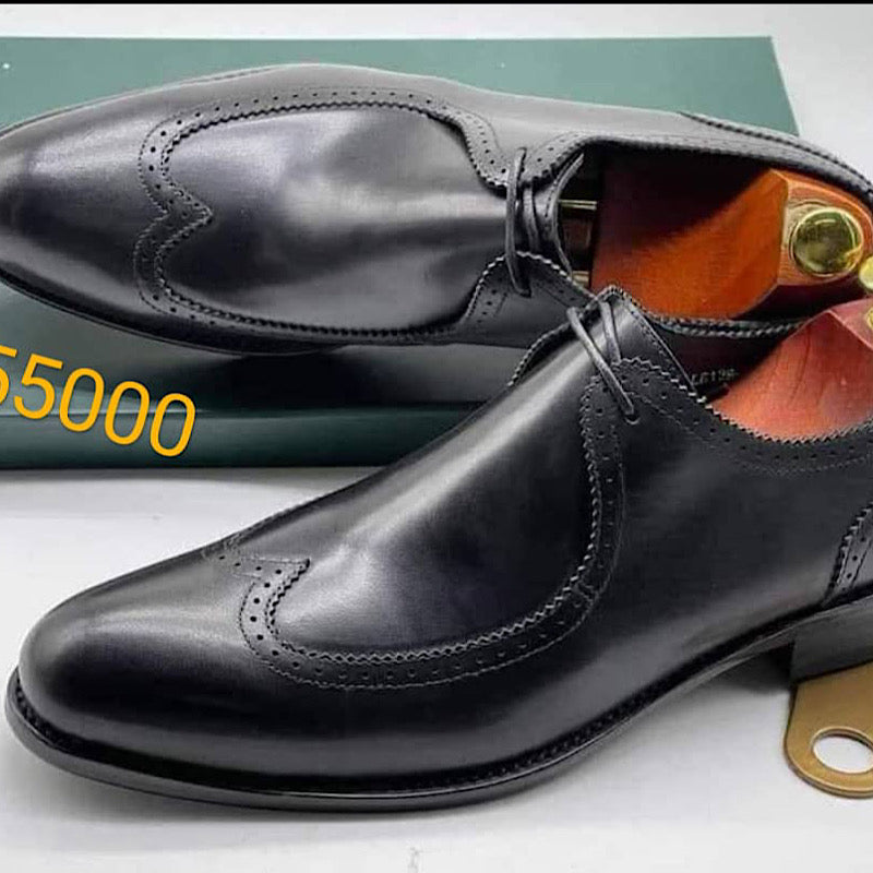 Soulier En Cuir A Lacets
