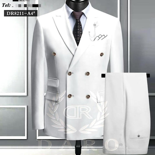 Ensemble Veste Pour Homme Costume Blanc