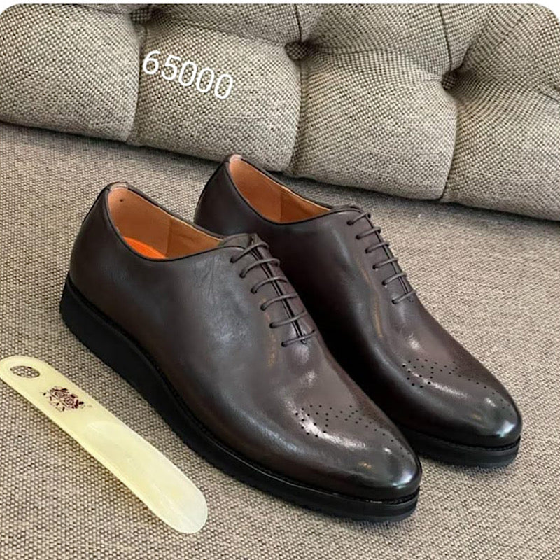 Soulier En Cuir A Lacets