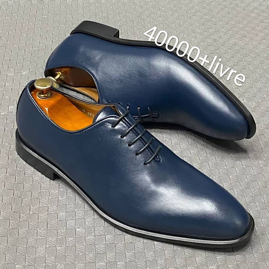 Soulier En Cuir A Lacets