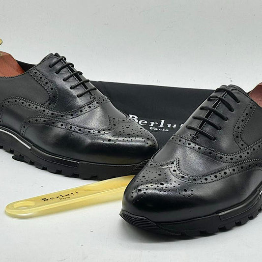 Soulier En Cuir A Lacets