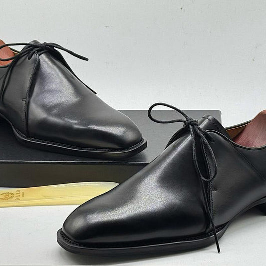 Soulier En Cuir A Lacets