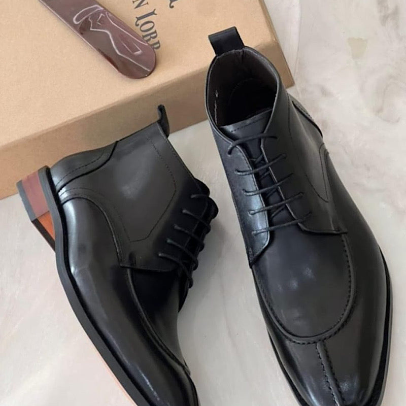 Soulier En Cuir A Lacets
